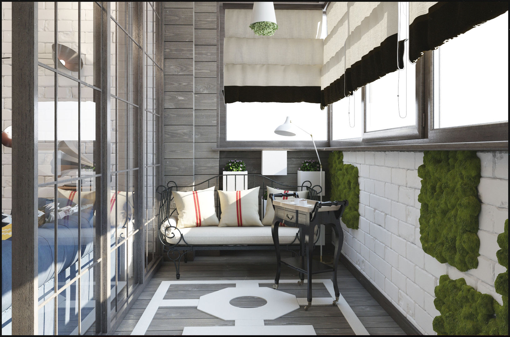 Лофт, Interiorbox Interiorbox Varandas, alpendres e terraços industriais