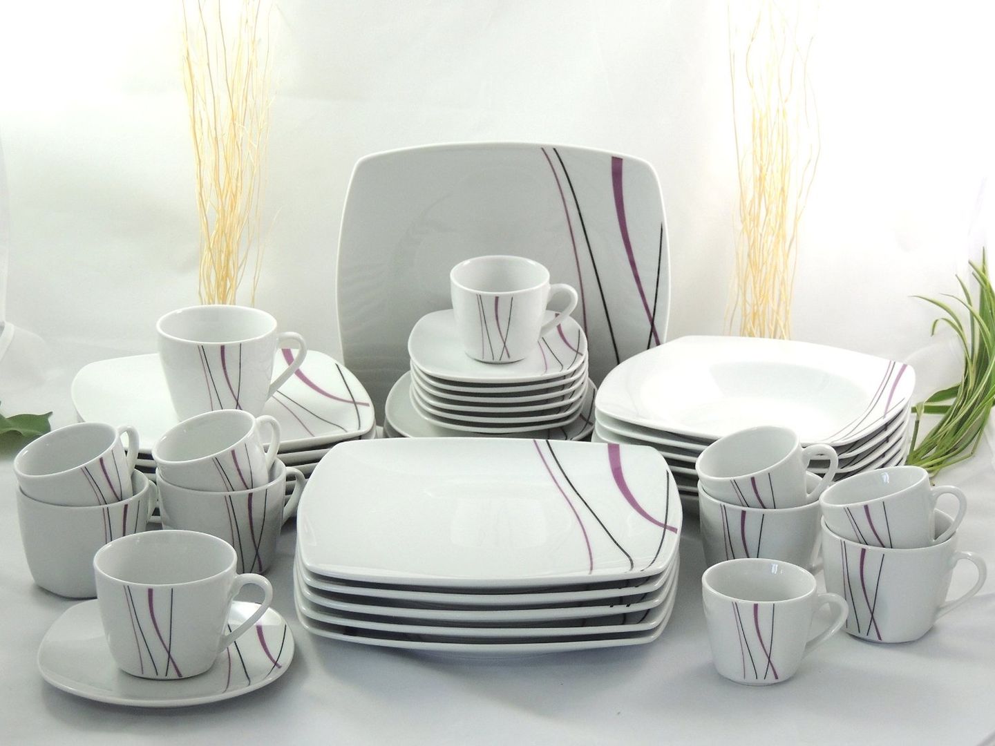 Porzellan Tafelservice Kaffeeservice Essservice 42tlg TK-964 Marisco NEU