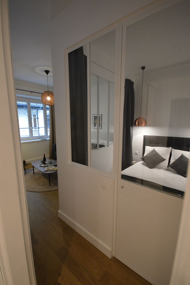 Agrandissement et rénovation totale d'un studio pour mise en location - Coeur de Paris - Appartement Art déco, Parisdinterieur Parisdinterieur