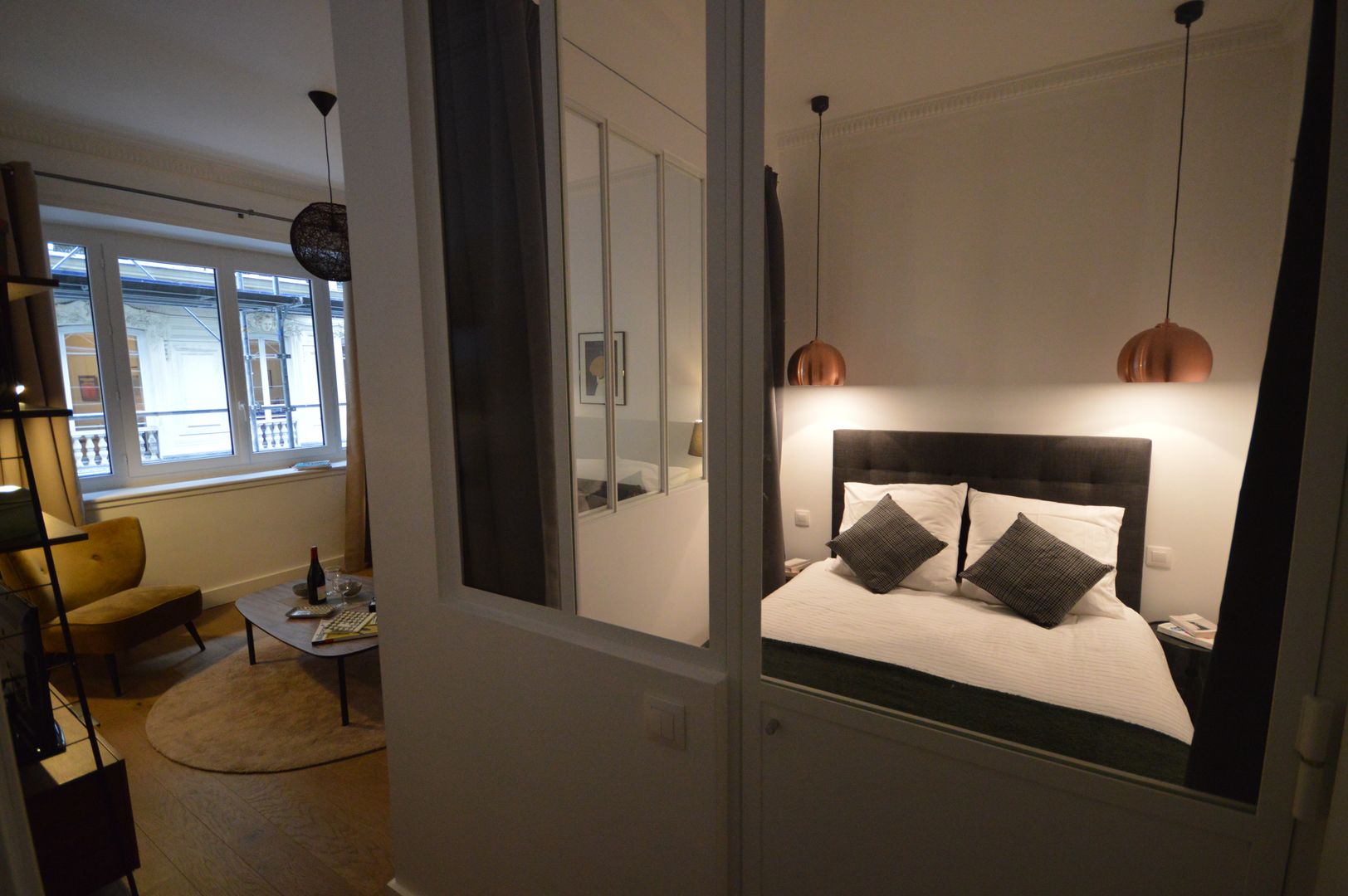 Agrandissement et rénovation totale d'un studio pour mise en location - Coeur de Paris - Appartement Art déco, Parisdinterieur Parisdinterieur