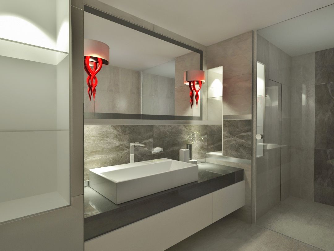 INdesign, INdesign INdesign 現代浴室設計點子、靈感&圖片