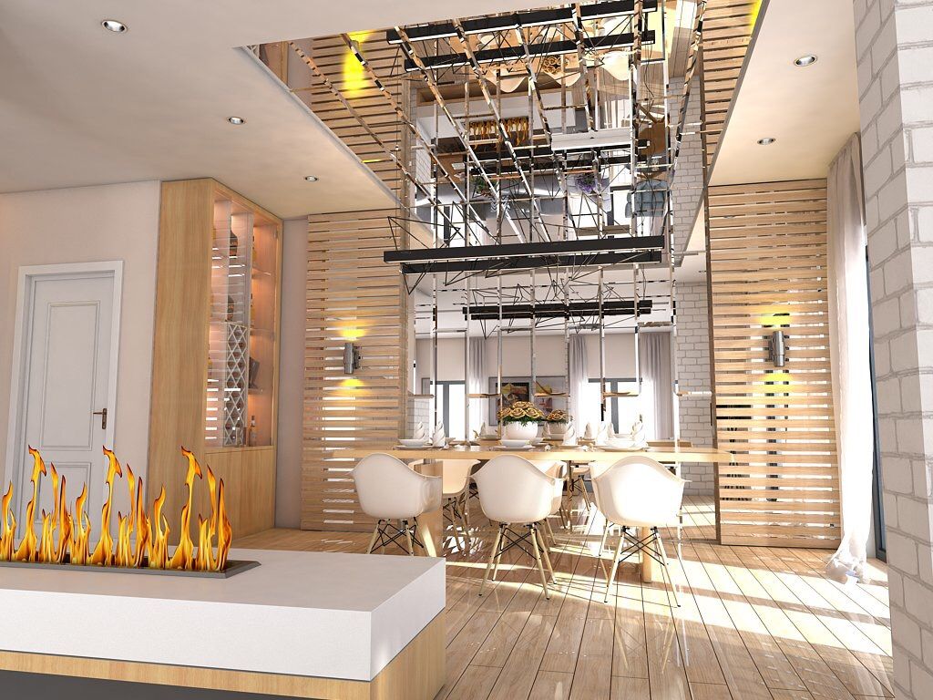 Housing, Murat Aksel Architecture Murat Aksel Architecture ห้องนั่งเล่น ไม้ Wood effect ไฟห้องนั่งเล่น