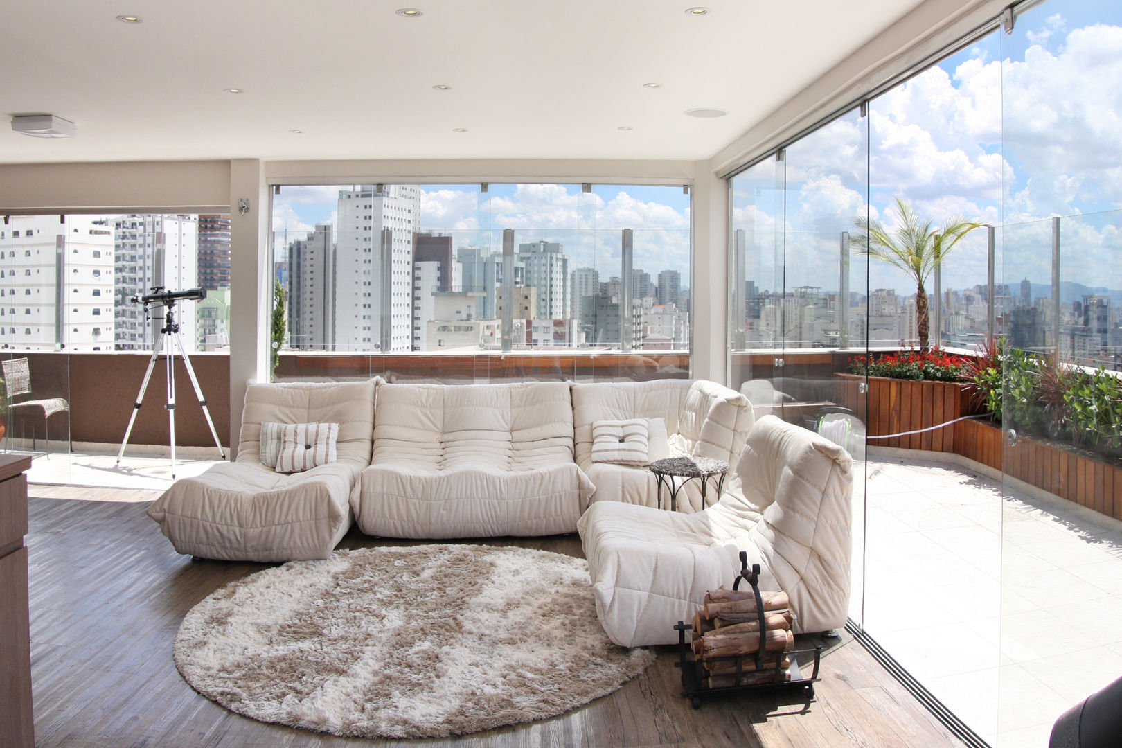 Cobertura - Residência FR em São Paulo, MAAC. Arquitetura MAAC. Arquitetura Modern living room