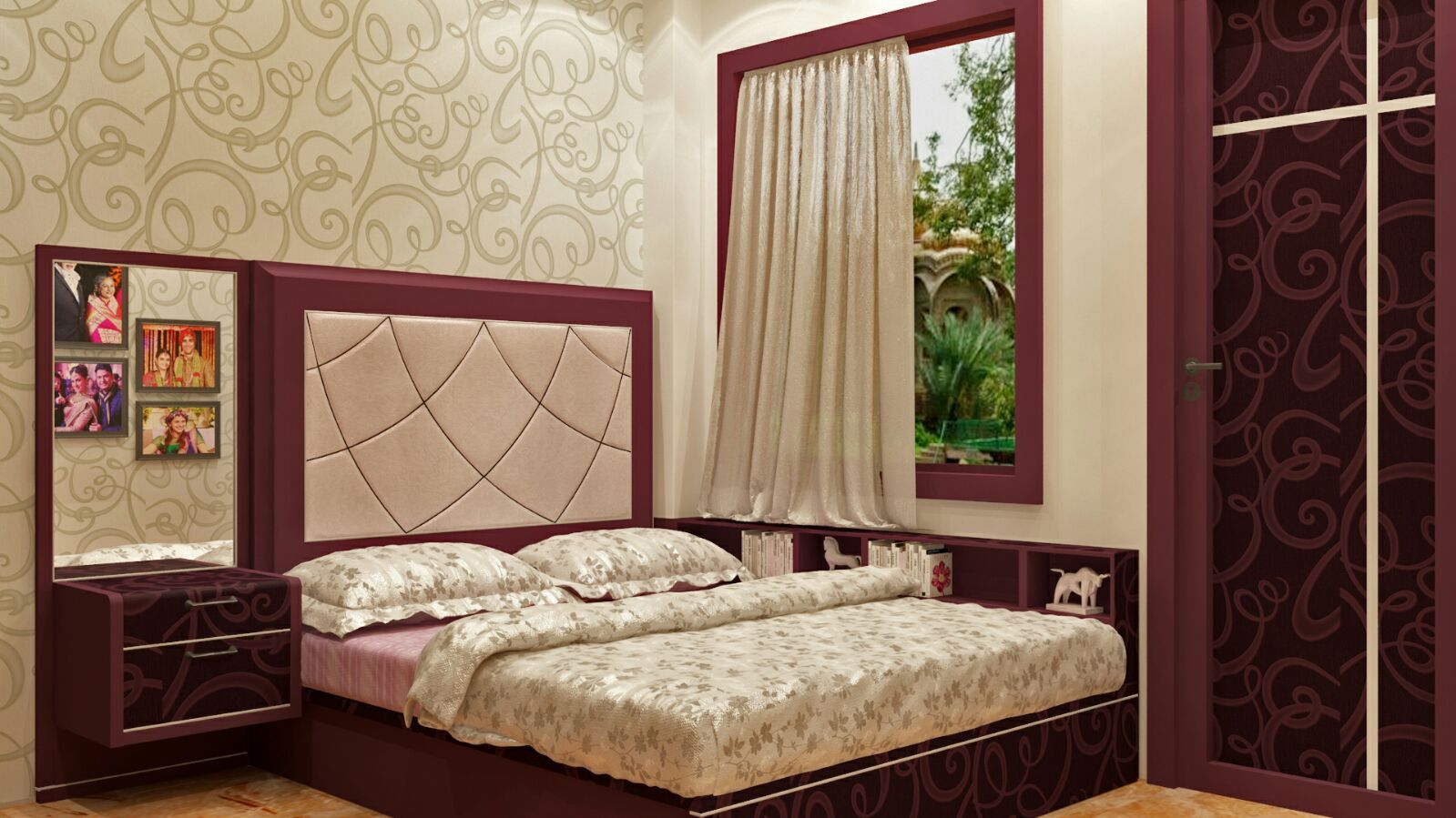 Room 3 bed view Creazione Interiors Modern style bedroom