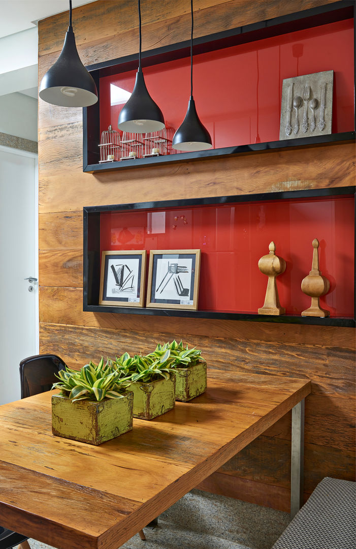 Apartamento GL, Isabela Canaan Arquitetos e Associados Isabela Canaan Arquitetos e Associados Modern dining room