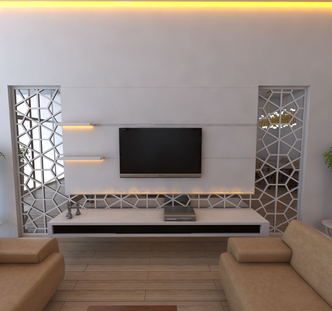 Office, Murat Aksel Architecture Murat Aksel Architecture Living room Wood Wood effect TV stands & cabinets