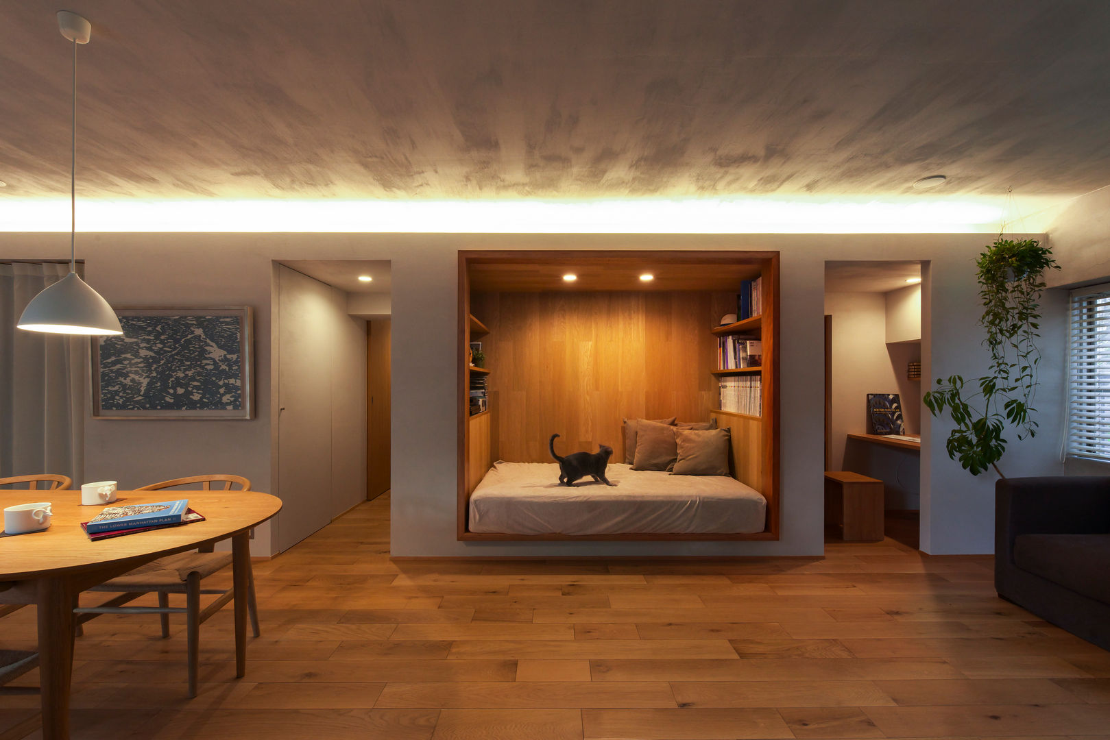 覚王山のリノベーション, Nobuyoshi Hayashi Nobuyoshi Hayashi Moderne Schlafzimmer