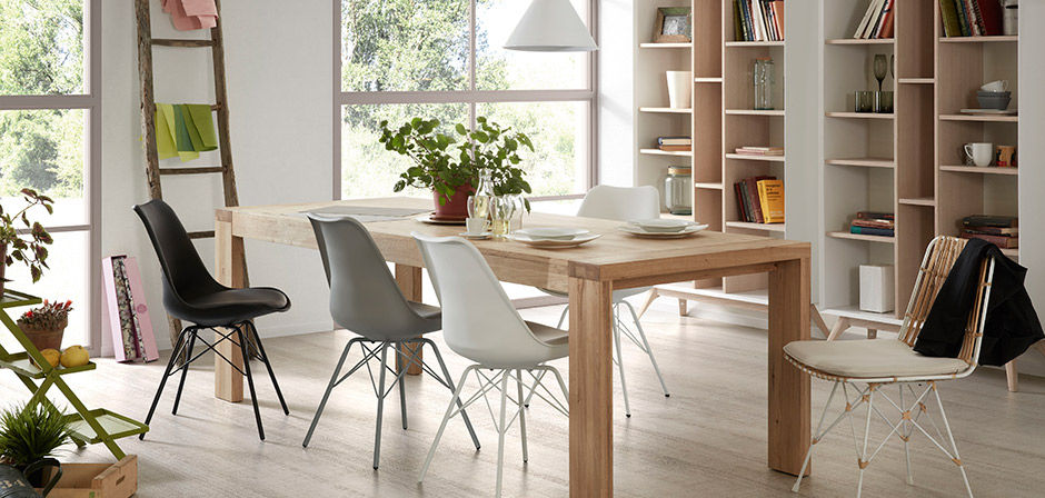 Ralf stoel - LaForma, Robin Design Robin Design Phòng ăn phong cách hiện đại Nhựa Chairs & benches