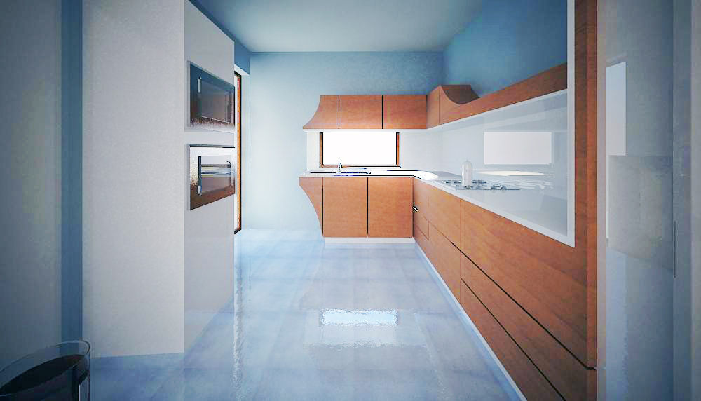 Progetto, mera architetti mera architetti Kitchen Cabinets & shelves