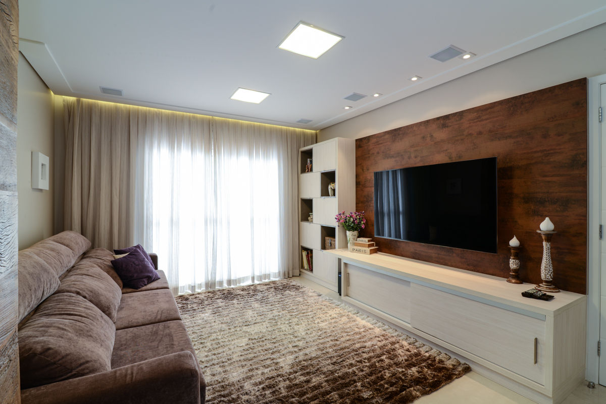 Residência Jardim Avelino, LAM Arquitetura | Interiores LAM Arquitetura | Interiores Modern media room