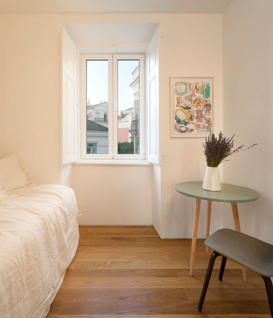 Príncipe real apartment lisbon, fala fala غرفة نوم