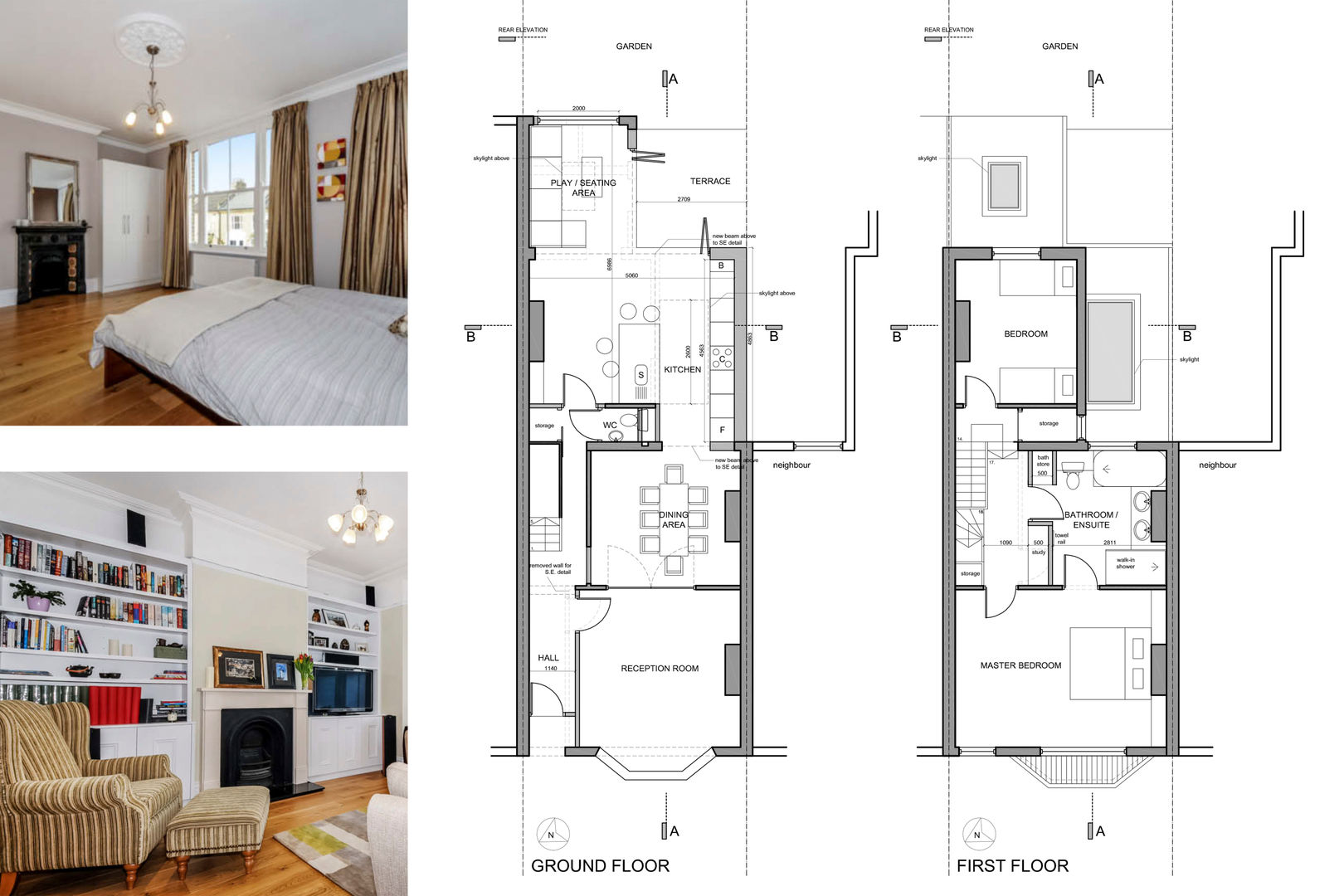 Architect designed rear house extension Herne Hill SE24 Lambeth – Design floor plans GOAStudio London residential architecture limited