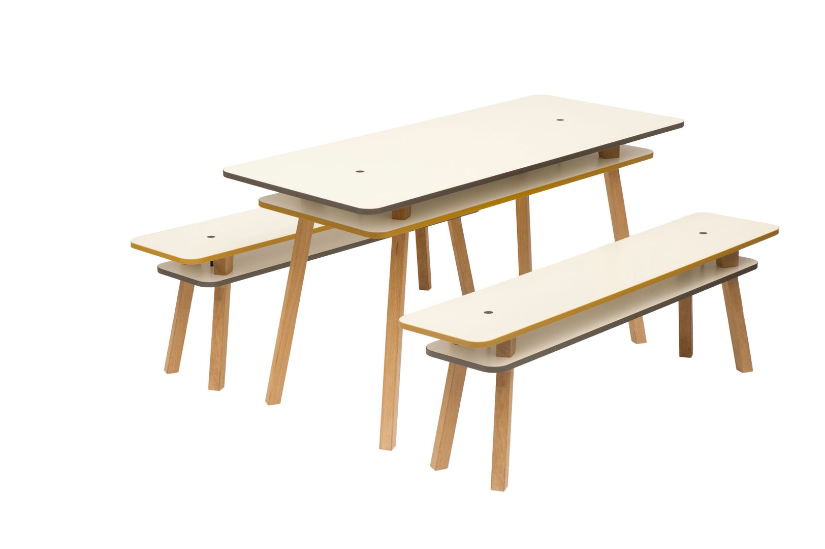 Tisch, Bank und Hocker Twain, pliet pliet Modern style kitchen Tables & chairs