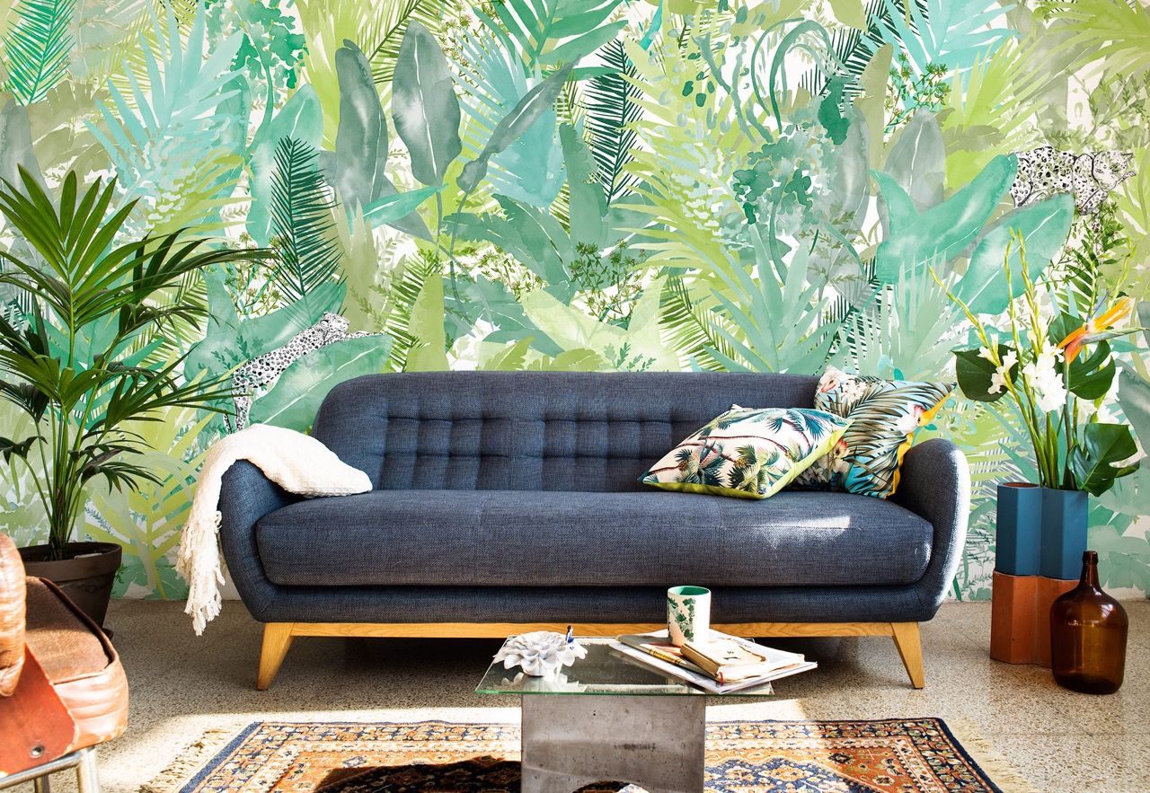 Lara Costafreda, Bloompapers Bloompapers Tropical style walls & floors Paper Wallpaper