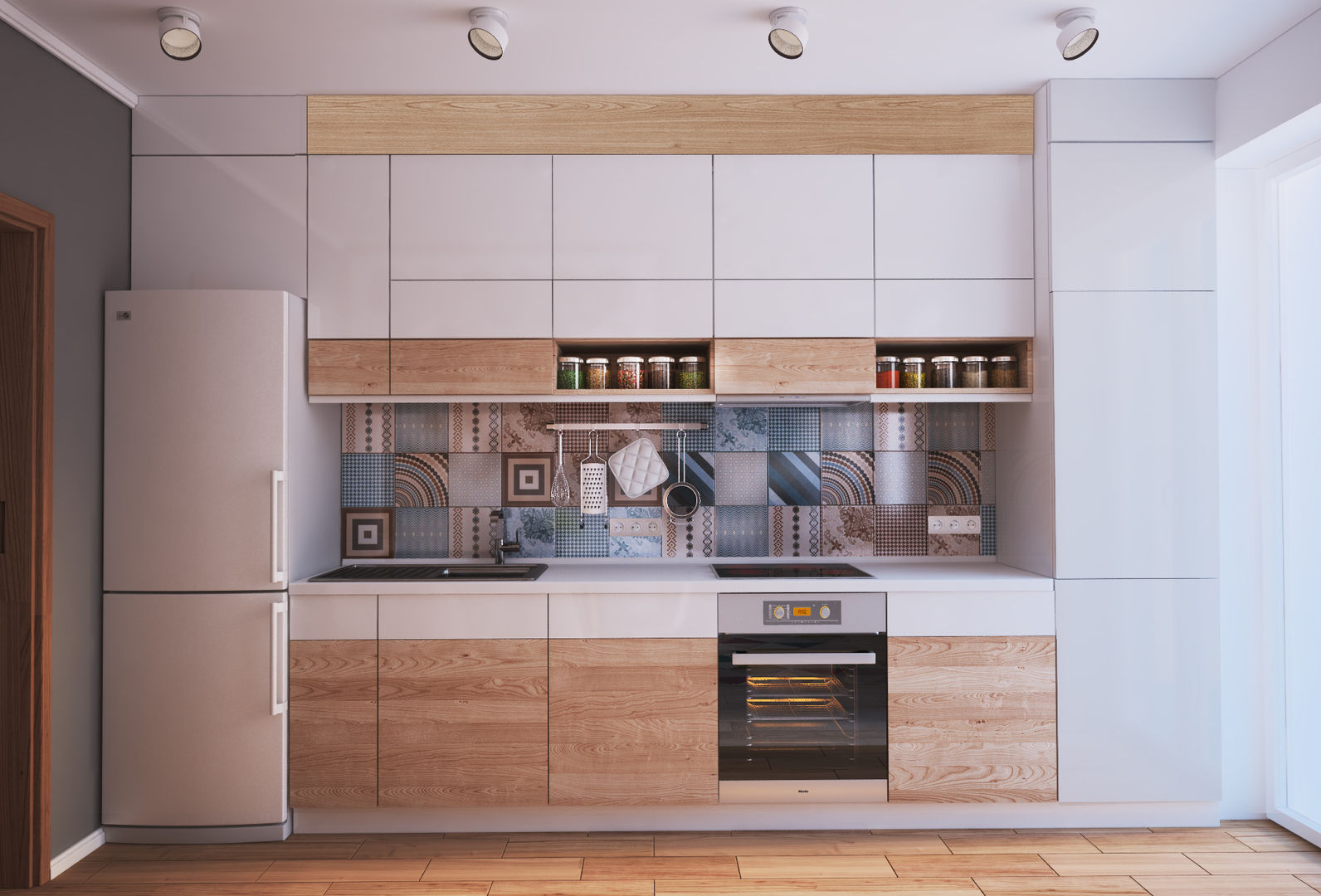 Kitchen Polygon arch&des Minimalist kitchen