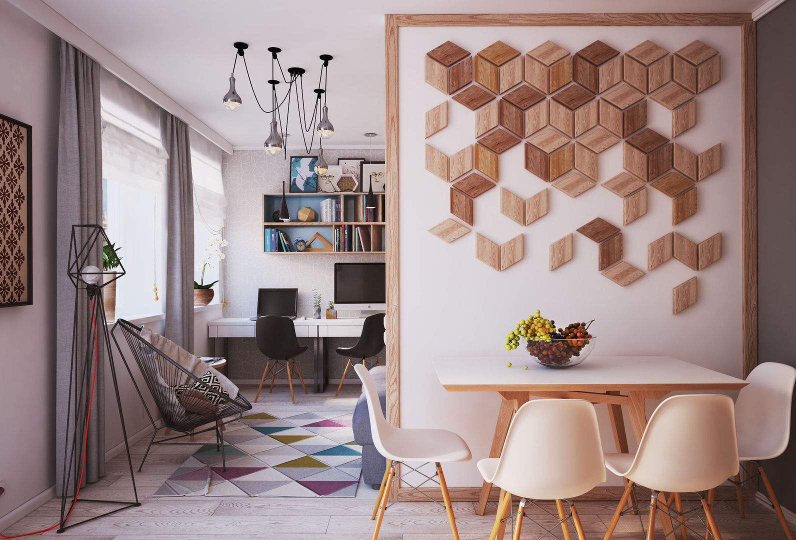 APARTMENT “VERBI”, Polygon arch&des Polygon arch&des Minimalistische Wohnzimmer