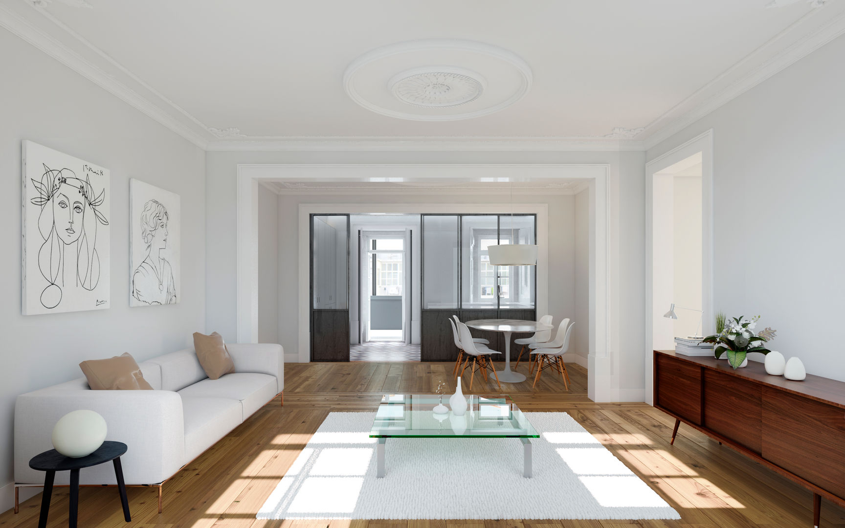 Pereira e Sousa, MATELIER ARQUITECTOS MATELIER ARQUITECTOS Living room