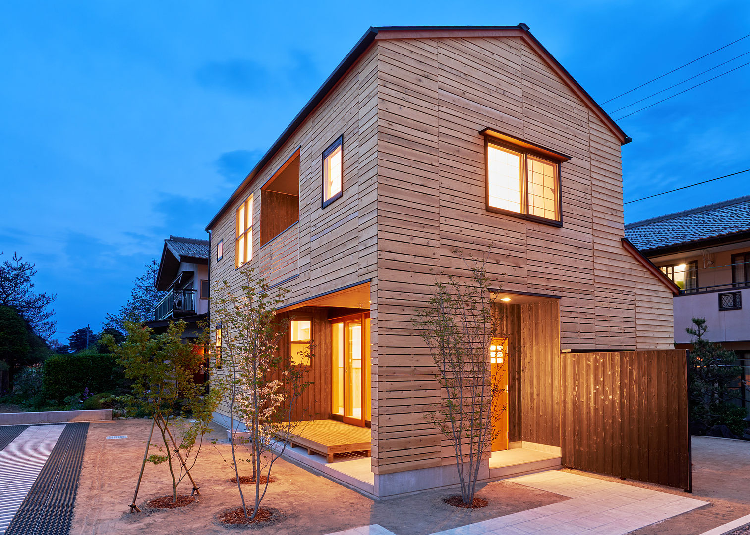 小布施の家, 君島弘章建築設計事務所 君島弘章建築設計事務所 Modern houses Wood Wood effect