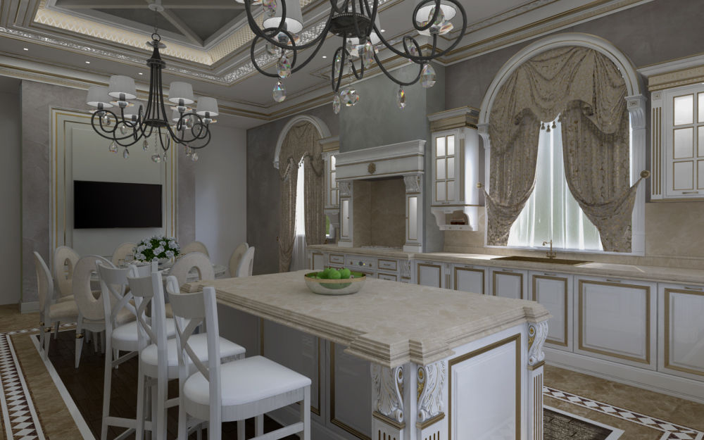 Кухня в классическом стиле , Kakoyan Design Kakoyan Design Kitchen