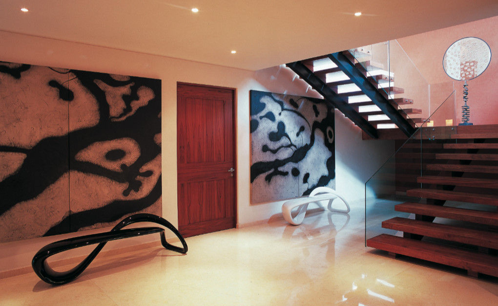 Residencia Agua, Olivia Aldrete Haas Olivia Aldrete Haas Modern Corridor, Hallway and Staircase