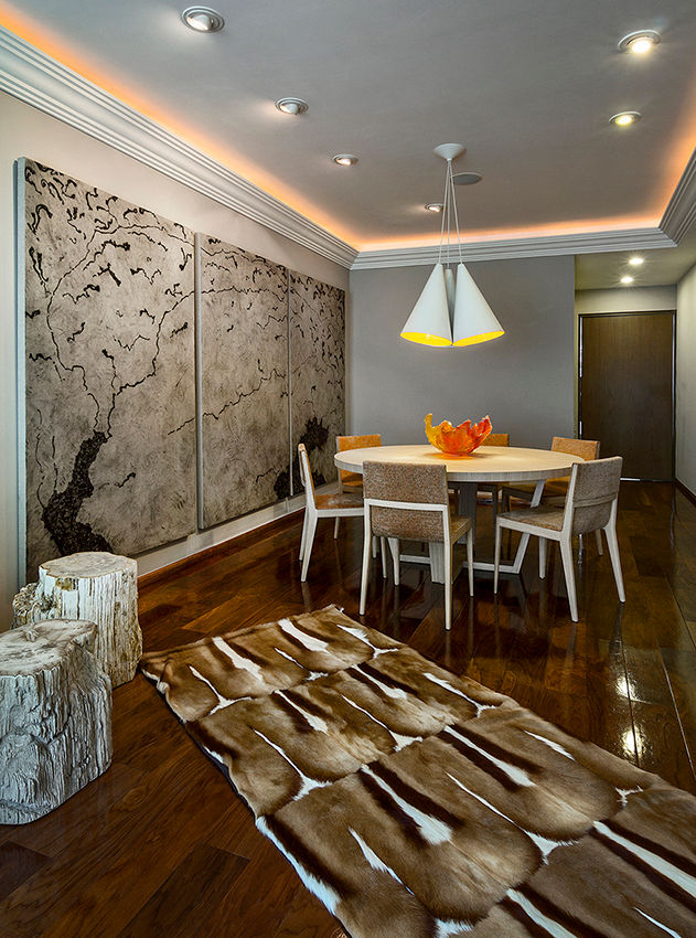 Residencia Toronjos, Olivia Aldrete Haas Olivia Aldrete Haas Moderne Wohnzimmer