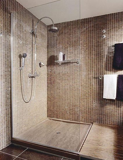 Cambio bañera por plato de ducha en piedra natural, Ya Home Staging Ya Home Staging Minimalist bathroom Stone Bathtubs & showers