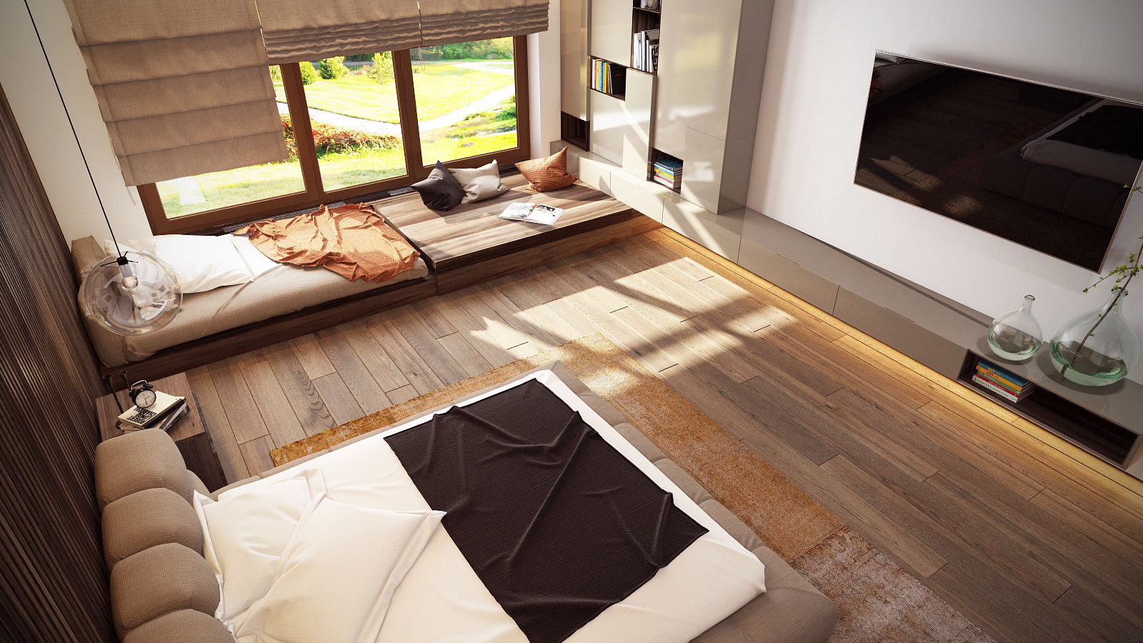Загородный дом "Natürliche", Artichok Design Artichok Design Minimalist bedroom Wood Wood effect
