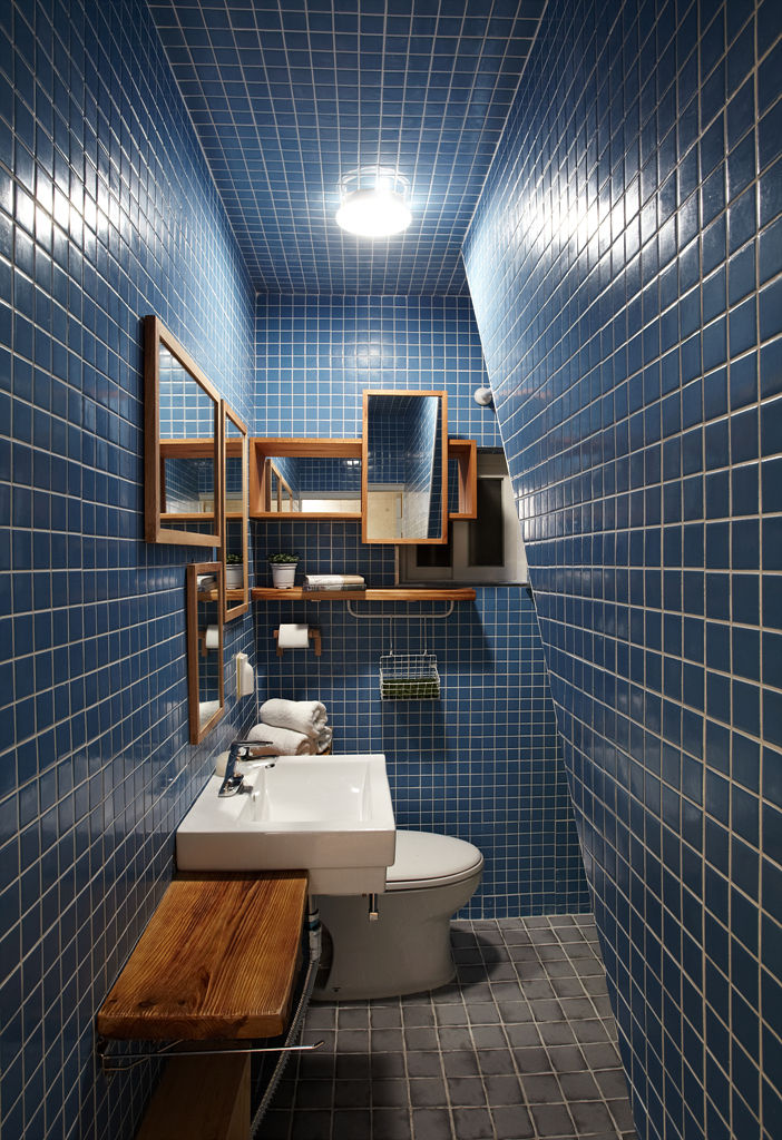 잉여주택, designvom designvom Modern bathroom