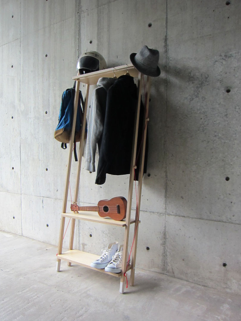 LADDER RACK - Tall, abode Co., Ltd. abode Co., Ltd. Living room Shelves