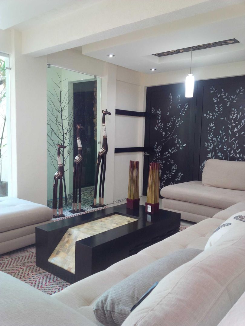 residencia, bello diseño! bello diseño! Phòng khách phong cách chiết trung