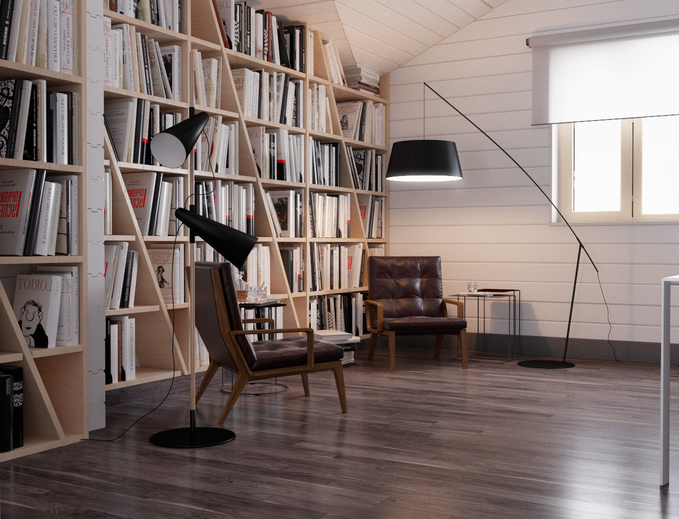 homify Minimalst style study/office Wood Wood effect