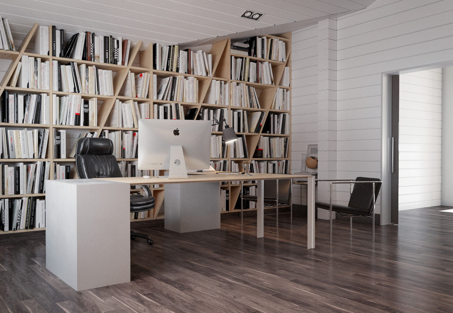 homify Minimalist study/office Wood Wood effect