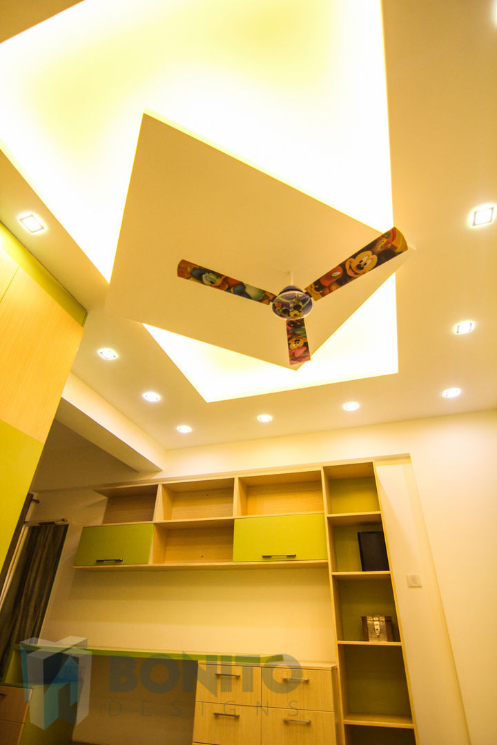 Study room false ceiling design homify 書房/辦公室