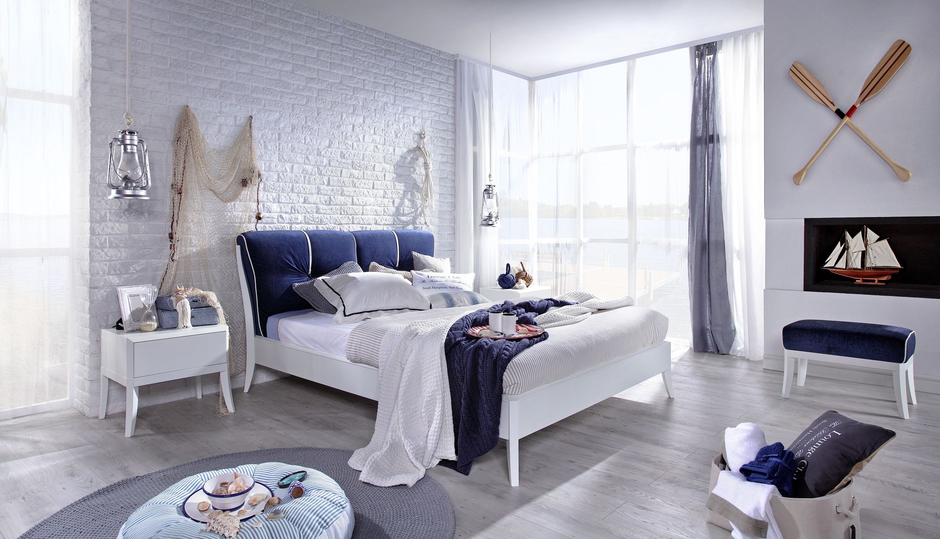 Dream white design Jacek Mikolajczak Swarzędz Home Śródziemnomorska sypialnia Łóżka i zagłówki