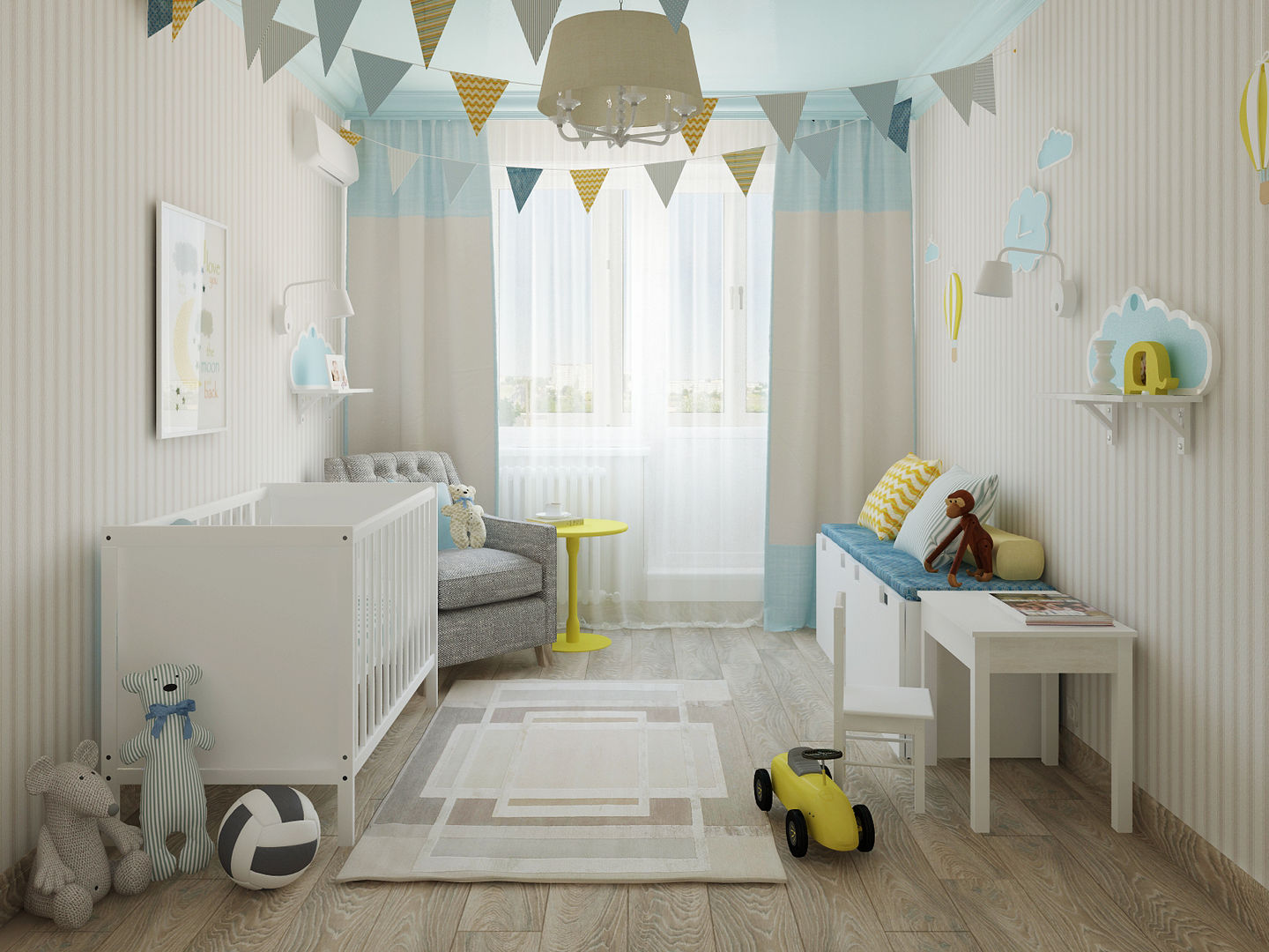 Яркая квартира, Olesya Parkhomenko Olesya Parkhomenko Nursery/kid’s room