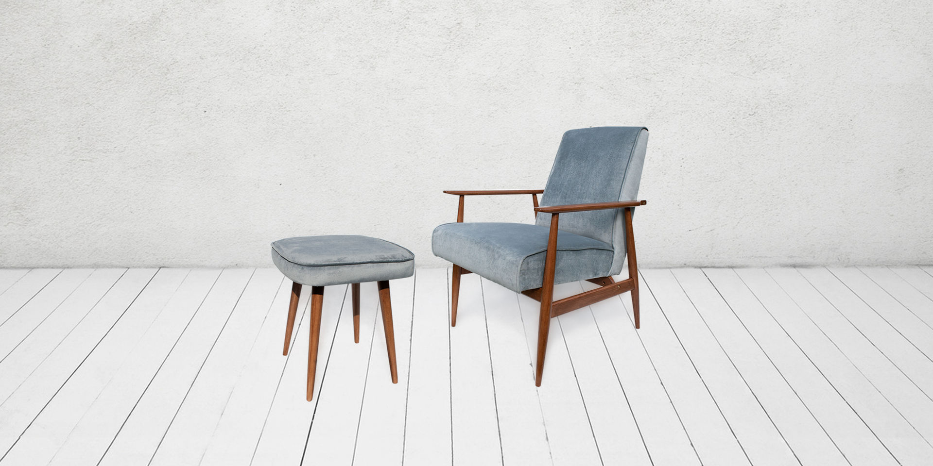 Fotel Grey Velvet, Fornitura Fornitura Salones minimalistas Sofás y sillones