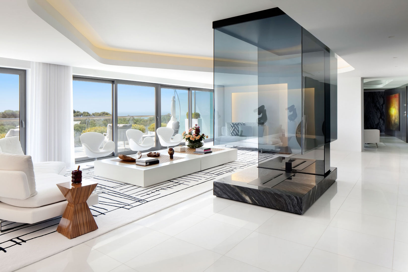 Penthouse Cascais, GAVINHO Architecture & Interiors GAVINHO Architecture & Interiors Salas de estar minimalistas