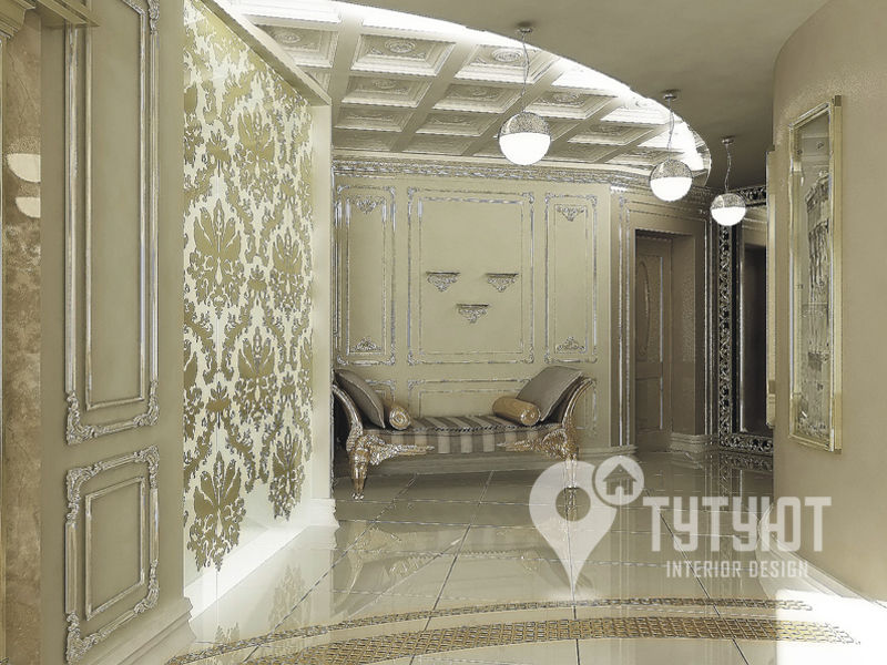 Квартира для артистической натуры, Interior Design Studio Tut Yut Interior Design Studio Tut Yut สไตล์ผสมผสาน ทางเดินห้องโถงและบันได