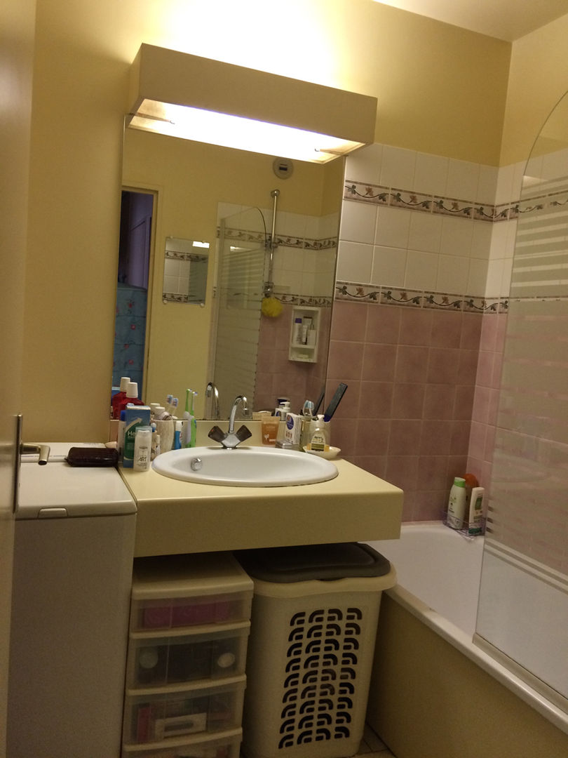 Salle bain avant- Appartement Courbevoie Nuance d'intérieur