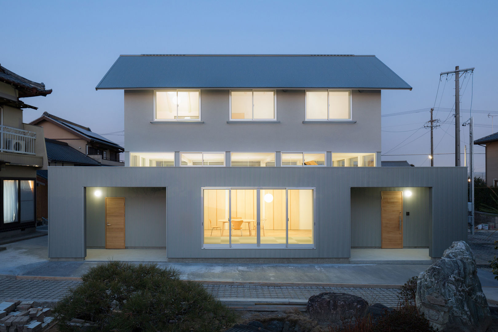 小笠の浮き家/floating house in Ogasa, 後藤周平建築設計事務所 後藤周平建築設計事務所 Casas eclécticas Metal