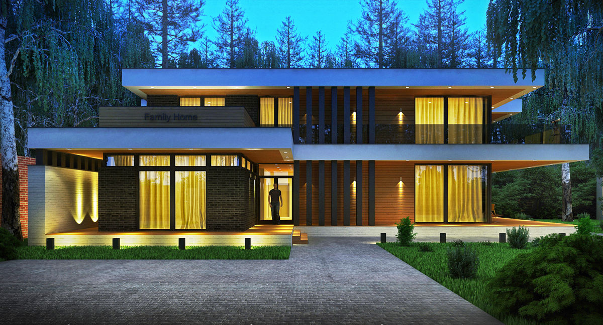 Il'dar-house, Sboev3_Architect Sboev3_Architect 現代房屋設計點子、靈感 & 圖片