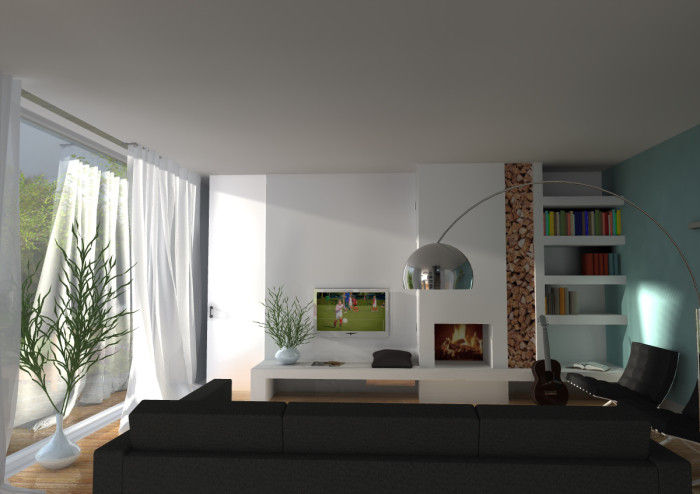 woning lent, loko architecten loko architecten Modern living room