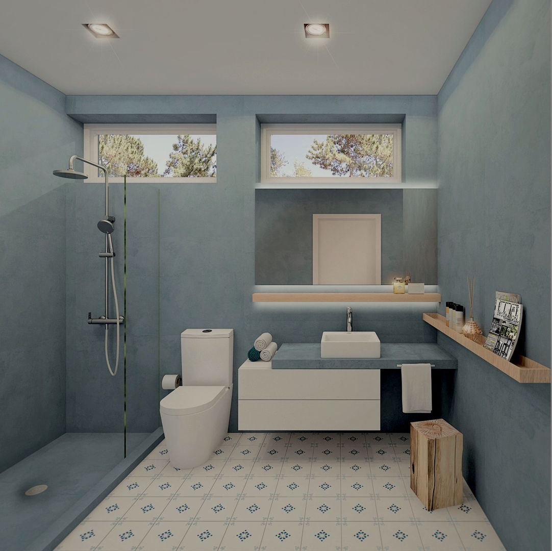 Moradia Sintra, MRS - Interior Design MRS - Interior Design Banheiros modernos