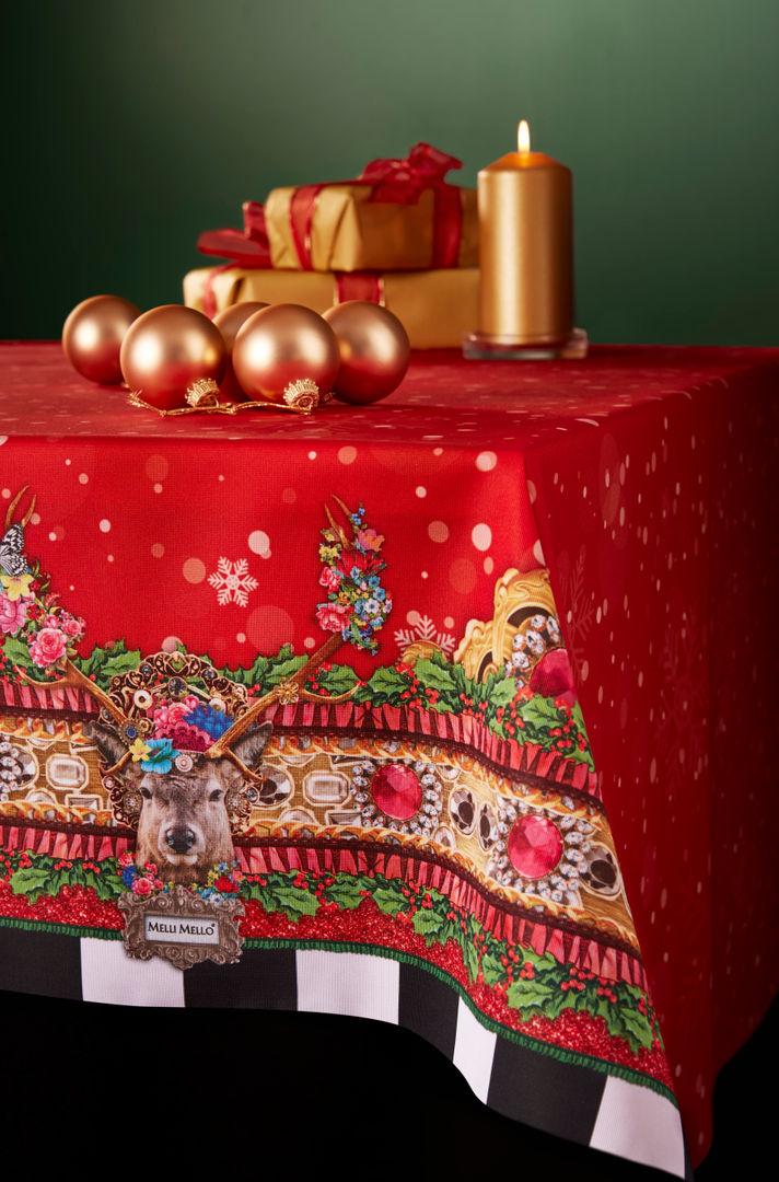 Melli Mello Weihnachtstischdecke Hertie Ausgefallene Häuser Papier Accessoires und Dekoration