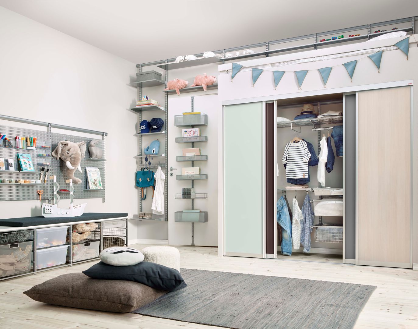 Ideen für das Kinderzimmer, Elfa Deutschland GmbH Elfa Deutschland GmbH Modern nursery/kids room Storage