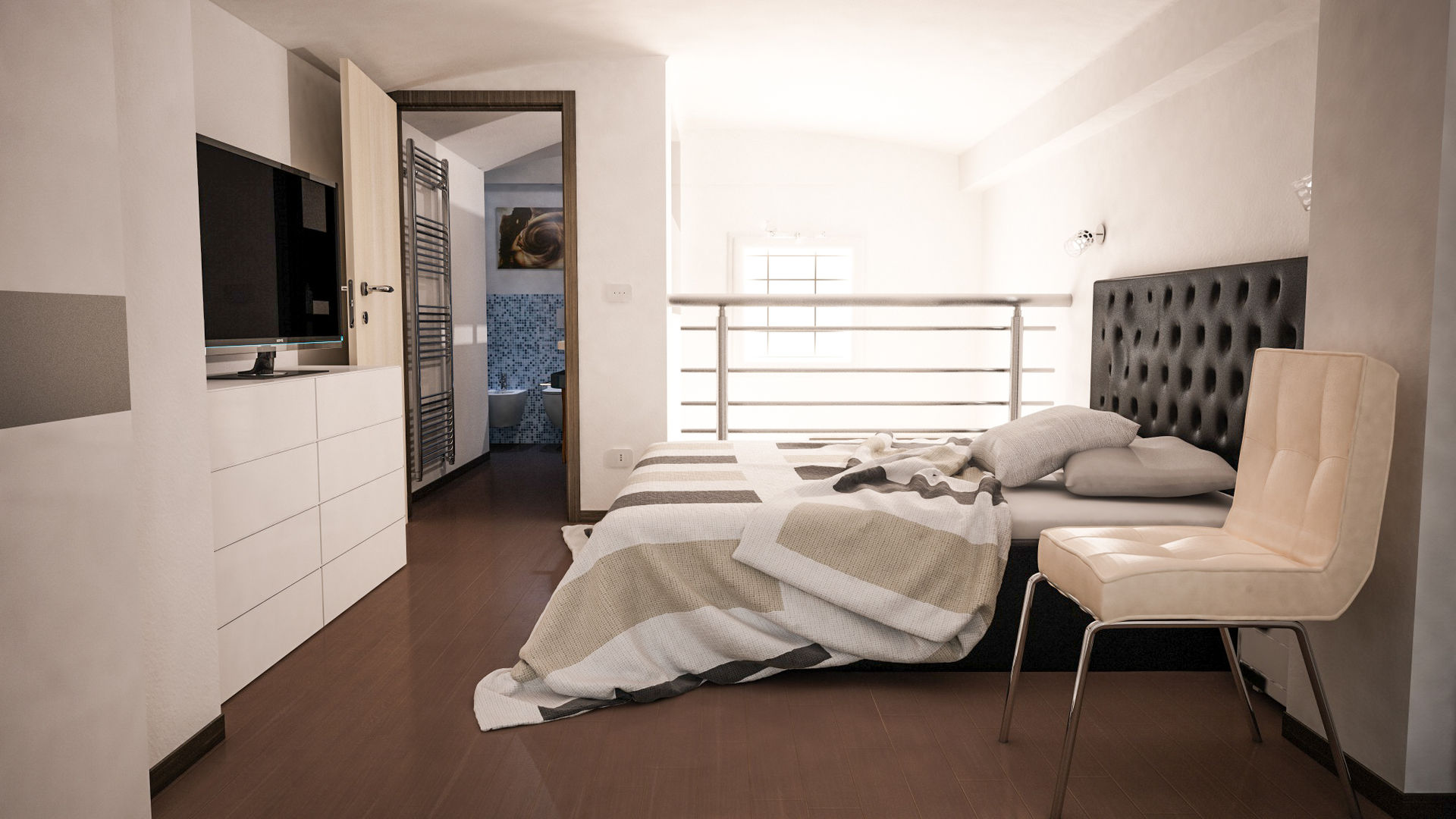 Ristrutturazione Monolocale, Proreal3D Proreal3D Modern style bedroom