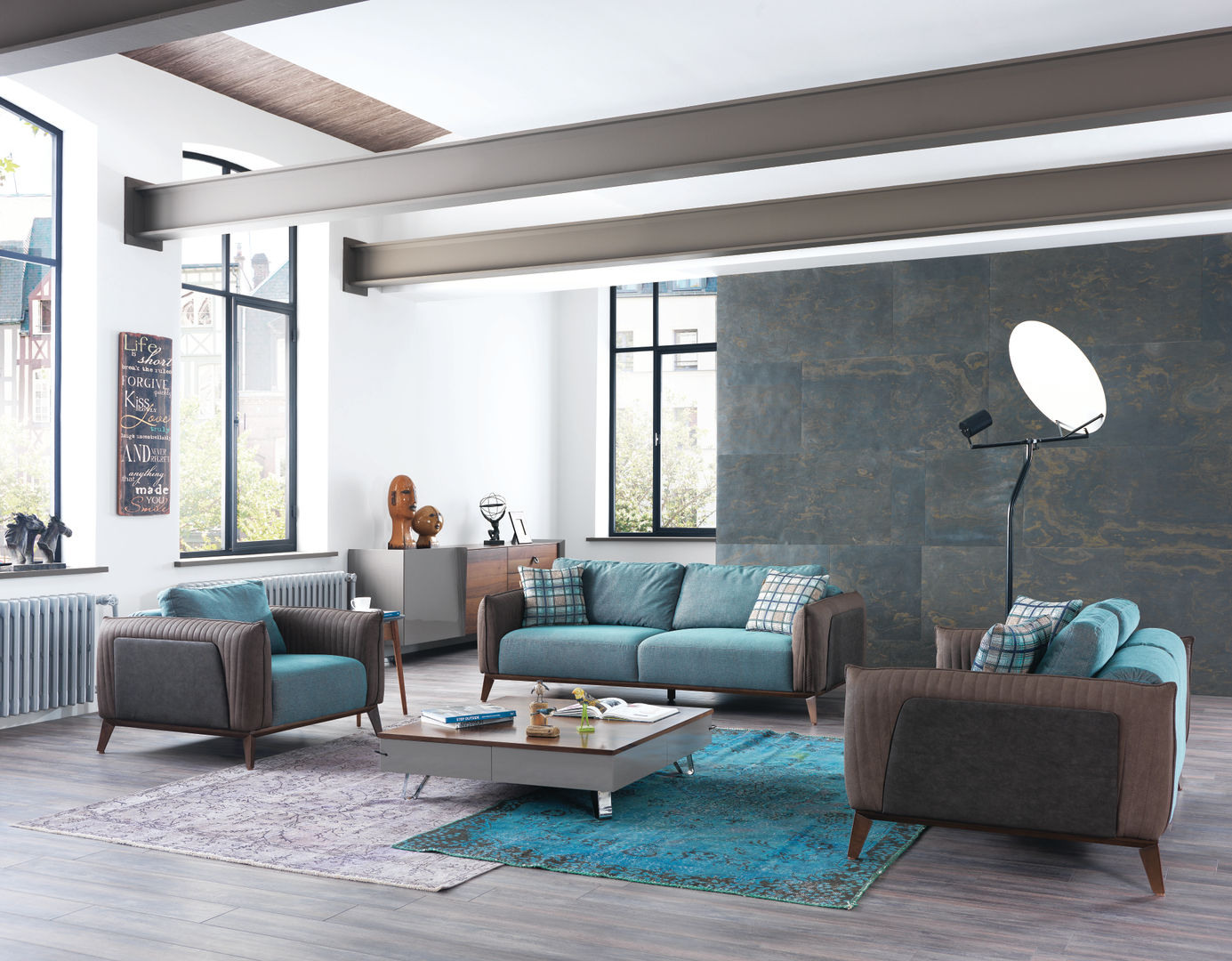 Benz Oturma Grubu, NILL'S FURNITURE DESIGN NILL'S FURNITURE DESIGN Moderne woonkamers Sofa's & fauteuils