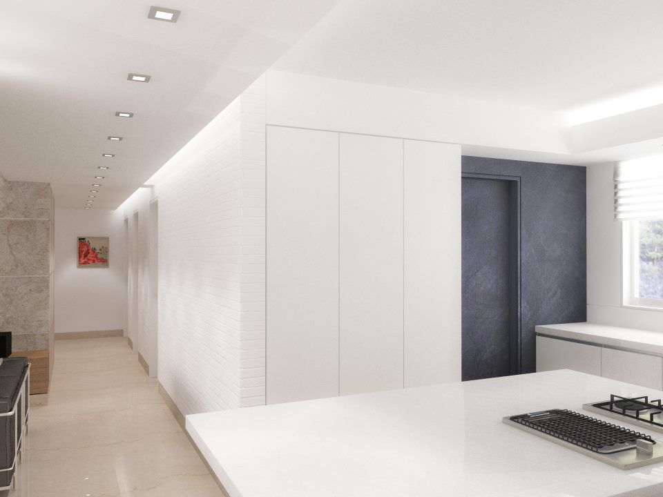 Lomas de La Alameda, RRA Arquitectura RRA Arquitectura Minimalist corridor, hallway & stairs