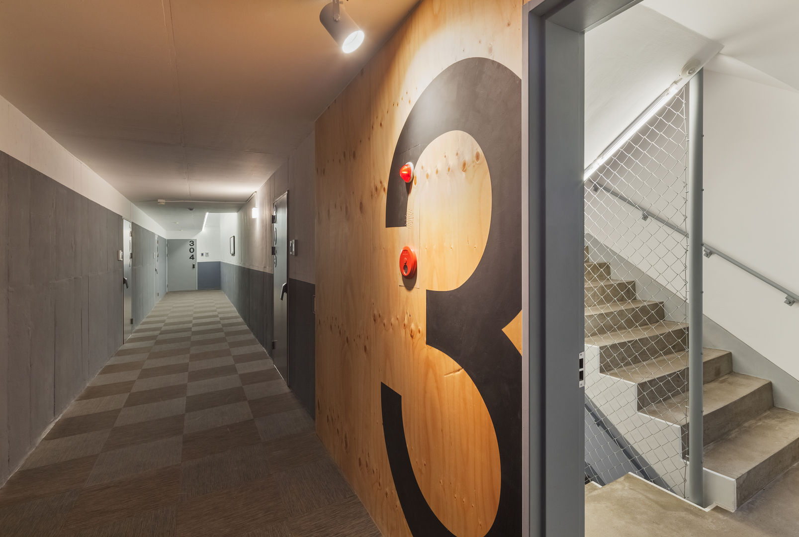 Woonam Urban Housing, Strakx associates Strakx associates Modern corridor, hallway & stairs