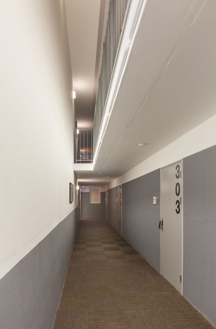 Woonam Urban Housing, Strakx associates Strakx associates Modern Corridor, Hallway and Staircase